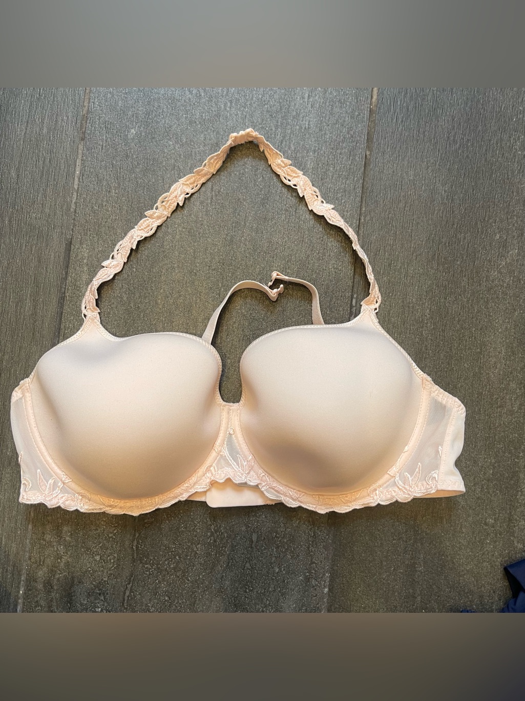 Simone Prle Pale Blush Lace-Trim Convertible Bra